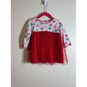 Good Lad Sparkle Holiday Dress Baby Girls Size 18 Months Red AC8